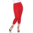 thumbnail image 1 of White Mark Women's Plus Size Super Soft Capri Leggings, 1 of 5