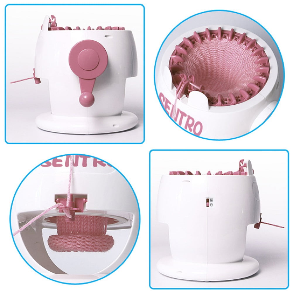 Godderr Knitting Machine 22 Needles Smart Knitting Round Loom, Knitting Board Rotating Double Knit Loom Machine for Adults or Kids, Knitting Loom Machines