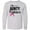 AC-Heather Grey, variant on Inktastic Breast Cancer Awareness My Aunty is a Fighter Long Sleeve Youth T-Shirt