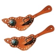 thumbnail image 4 of 2 uds correa de espuela con hebilla hecha a mano duradera para entrenamiento botas de caballo señoras Marrón Zulema Correa para espuelas ecuestres, 4 of 8