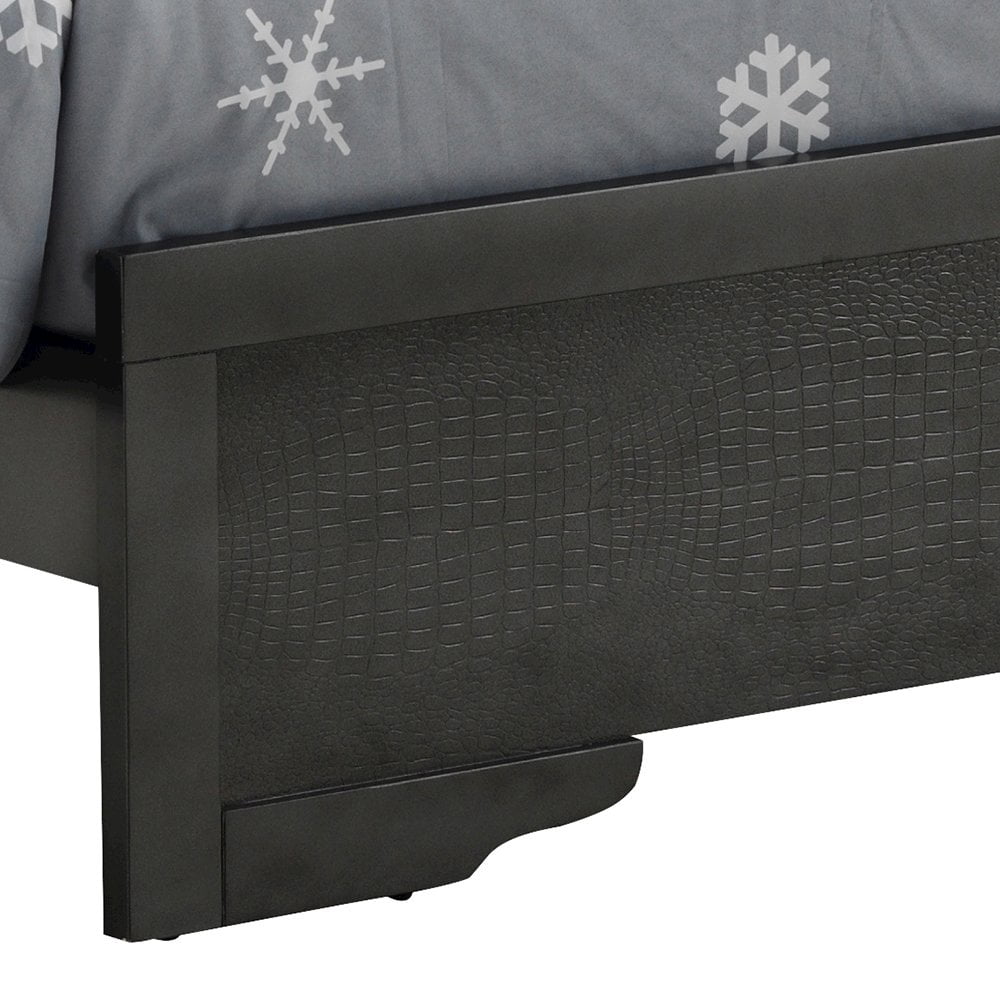 Glory Furniture Lorana Full Bed in Metalic Black Color