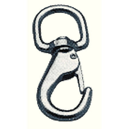 Swivel Eye Trigger Snap - Attwood Swivel Eye Chrome Plated Brass Snap Hook, 3