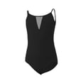 thumbnail image 4 of Auroural Ballet Leotards for Girls Ballet Clothes Girls' Solid Color Sleeveless Suspender Round Neck Dance Practice Uniform Medium and Large Children's Jumpsuit, 4 of 6