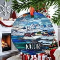 thumbnail image 2 of Nuuk Greenland Christmas Ornament, Ceramic, Acrylic - Polynesia Travel Souvenir, Seasonal Tree, Trip Keepsake 2025, Traveler Gift, Edition, Holiday Tree Decoration, 2 of 5