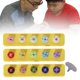 thumbnail image 3 of Tablero de actividades para niños: botón de combinación, habilidad básica, actividad de aprendizaje educativo temprano 3 uds amarillo, 3 of 5