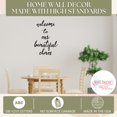 thumbnail image 3 of Wall Decals Decorative Words Home Decor Family Quote Welcome to our Beautiful Chaos 23x16-Inch Black, 3 of 7