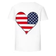 thumbnail image 5 of SELONE Women Short Sleeve Tops 4th of July Crewneck Pride Apparel Red White Blue Wear Clothes Gifts Activewear 2XL, 5 of 5