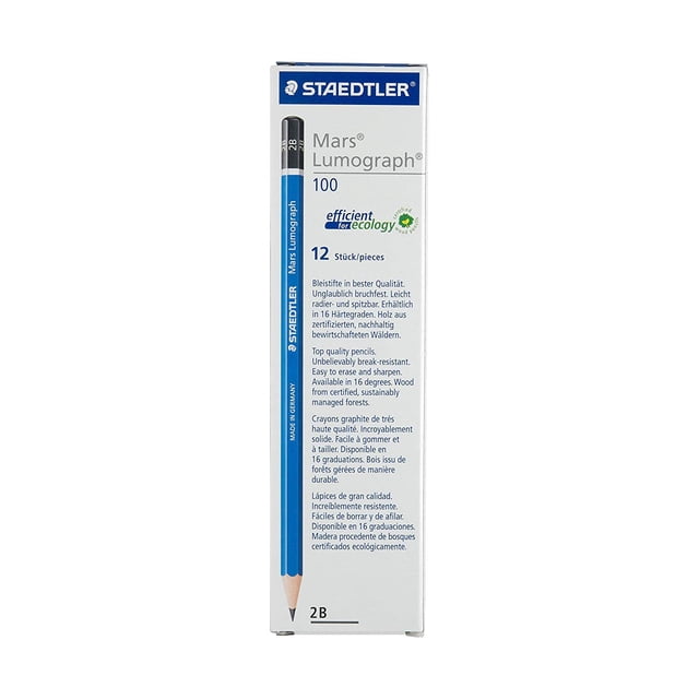 Lápiz STAEDTLER Mars Lumograph 2B Caja de 12