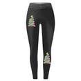 thumbnail image 6 of Fiaer Women's Legging Chritmas Tree Snowflake Reindeer Funny Graphic Plus Size Trendy Yoga Pants Soft Slim Fit Fashion Xmas Tight Trousers Black1 M, 6 of 6