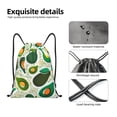 thumbnail image 4 of Gaeub Green Avocado Drawstring Backpack Bag Sport Gym Sackpack Heavy Duty String Backpack for Men Women-Medium, 4 of 6