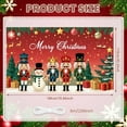 thumbnail image 2 of Festive Design Merry Christmas Decorative Banner Nutcracker Theme Holiday Backdrop for Winter Celebration Indoor Decoration Kids Party, 2 of 9