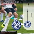 thumbnail image 2 of Uxcell Soccer Ball Kicking Net Solo Football Ball Kick Net Practice Training Aid Soccer Return for Ball Blue, 2 of 6