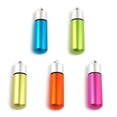 thumbnail image 1 of Aluminum Metal Pill Box - 5 Pcs Hermetic Keychain Round Camping Waterproof First Aid Pill Bottle, 1 of 6