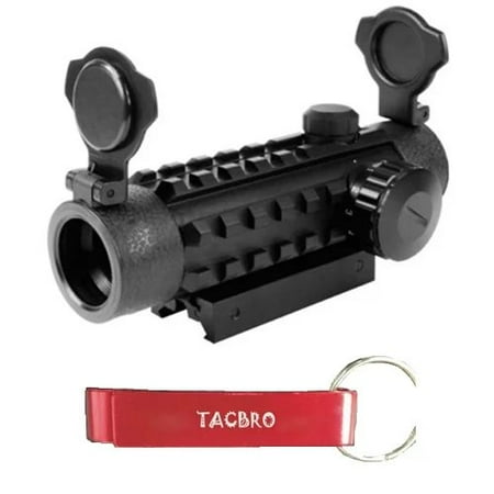 TACBRO Tactical Dot Sight-Red/Green Dot-3 Accessory Rails-Quick Detach 1x25mm with One Free TACBRO Aluminum Opener(Randomly Selected