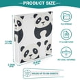 thumbnail image 5 of Pandas 3 Ring Binders 1.5 inch Hardcover File Folders with Interior Pockets A4 Size Organizer for School Office Hospital, 5 of 8