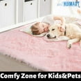 thumbnail image 3 of 5 x 7 Shag Area Rug for Living Room Bedroom, Tie-Dyed High Pile Soft Plush Shaggy Furry Cream Bedside Playroom Dorm Carpet, Non-Slip, Non-Shedding Modern Indoor Floor Rug, 3 of 7