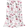thumbnail image 2 of Salouo Valentine's Day gnomes Print Bed Blankets, Flannel Blanket Comfortable Air Conditioning Blanket Lightweight Blanket for Sofa Bed Travel & Couch-40"x30", 2 of 7