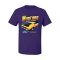 thumbnail image 2 of Wild Bobby, Ford Yellow Mustang Horsepower Cars and Trucks Men Graphic Tee, Purple, 5X-Large, 2 of 6