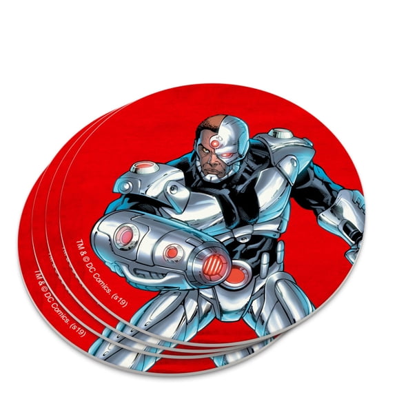 Justice League Cyborg Character Novelty Coaster Set
