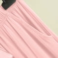 thumbnail image 4 of ylioge Womens 2 Piece Short Pajama Sets with Pockets Casual Lightweight Cap Sleeve Tops Wide Leg Shorts Soft-Modal Loungewear Homewear Pajamas Outfits, 4 of 7