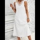 thumbnail image 5 of Vestidos de Verano para Mujer, Informales, Sin Mangas, con Encaje y Escote en V, Vestidos Midi Sin Mangas, Estilo Swing, para Vacaciones y Playa. L, 5 of 7