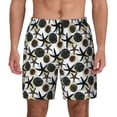 thumbnail image 2 of Picia Sea ​​Urchin pattern Mens Swim Trunks with Compression Liner Stretch Beach Shorts Quick Dry with Zipper Pockets No-Chafing Board Shorts-Medium, 2 of 9