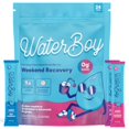 thumbnail image 1 of Variedad de recuperación de fin de semana de Waterboy | Paquetes de electrolitos en polvo de 3200 mg | Jengibre + L-Teanina + Vitaminas | Sin azúcar, totalmente natural, sin gluten | 24 mezclas de beb, 1 of 5