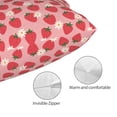 thumbnail image 3 of Naloa Strawberry And Flowers Pillow Covers, Throw Pillow Case Cushion Covers,Cushion for Bedroom,Couch,Home-16"x24", 3 of 6