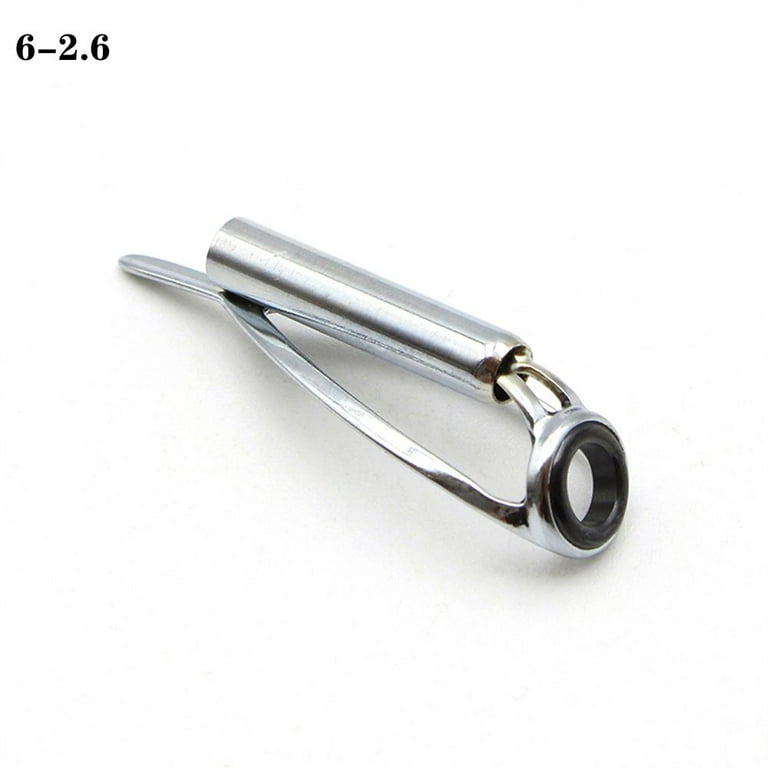 Mini 1.8MM - 3.6MM DIY Accessory Silver Frame Fishing Rod Pole Guides Top  Eye Rings Repair Fishing Rods Component SIC Ring Tips 6-2.6 