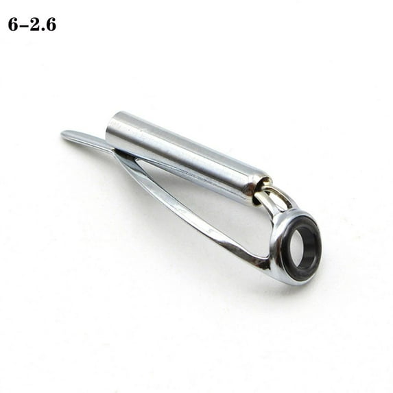 Mini 1.8MM - 3.6MM DIY Accessory Silver Frame Fishing Rod Pole Guides Top Eye Rings Repair Fishing Rods Component SIC Ring Tips 6-2.6