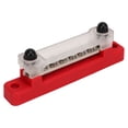 thumbnail image 3 of Power Distribution Block, Universal Nickel Plated Brass 6 Terminal Bus Bar  For Car For RV For Marine Black,Red, 3 of 8