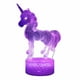 thumbnail image 4 of Lámpara de escritorio 3D de la serie Unicorn, lámpara LED, regalos creativos, luz nocturna visual tridimensional colorida, 4 of 5