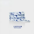 thumbnail image 1 of Shoelaces for Sneaker Flat Gilding Printing Ink Splatter Shoelace Colorful Splash Ink Hand-painted Basketball Shoe Laces for AF1 white blue 160cm, 1 of 6
