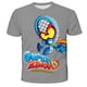thumbnail image 2 of 1-14 años Super Zings niños camisetas de manga corta ropa niños niñas dibujos animados Casual camisetas ropa Unisex Linda moda Tee10T Gao Jinjia LED, 2 of 2