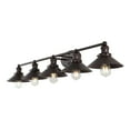 thumbnail image 2 of JONATHAN Y July 46" 5-Light Industrial Farmhouse 5-Light Metal Vanity Light, Oil Rubbed Bronze, 2 of 10
