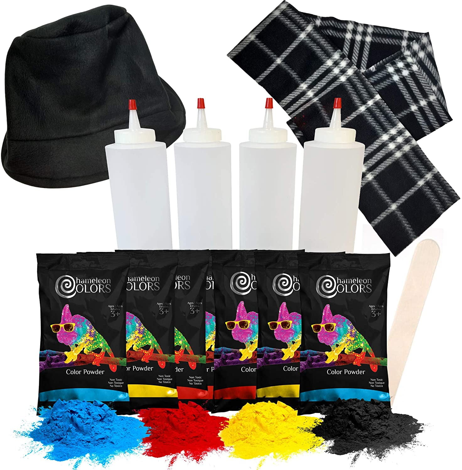 Chameleon Colors Snow Painting Kit - 10 Pack - 5 Vibrant Colors - 5 Squirt  Bottles - Art Craft Kit for Snow Decorations - Color Powder Snow Paint 