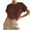 Coffee-03, variant on Mittory Women's Ruffled Short Sleeve Round Neck Knitted Crop Top Pullovers Sweater Casual Tee Top