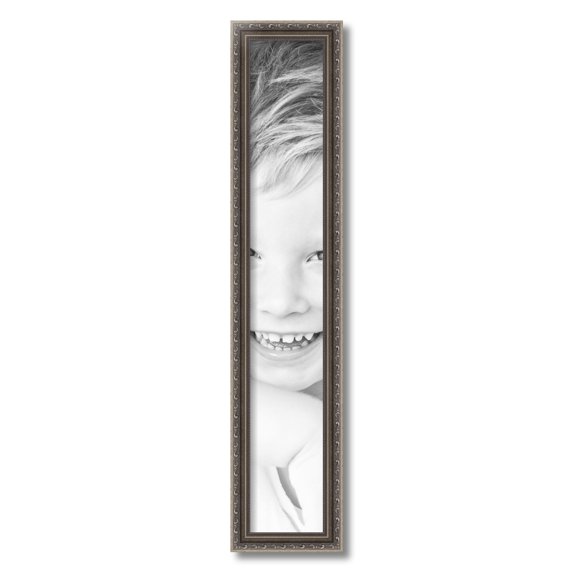 ArtToFrames 5x31 inch Antique Silver Picture Frame, Silver Wood Poster Frame (4562)