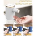 thumbnail image 4 of Dispensador automático de jabón con sensor infrarrojo, dispensador de jabón líquido con carga USB, dispensador de jabón de espuma impermeable IPX4 para baño, cocina, hotel (blanco), 4 of 5
