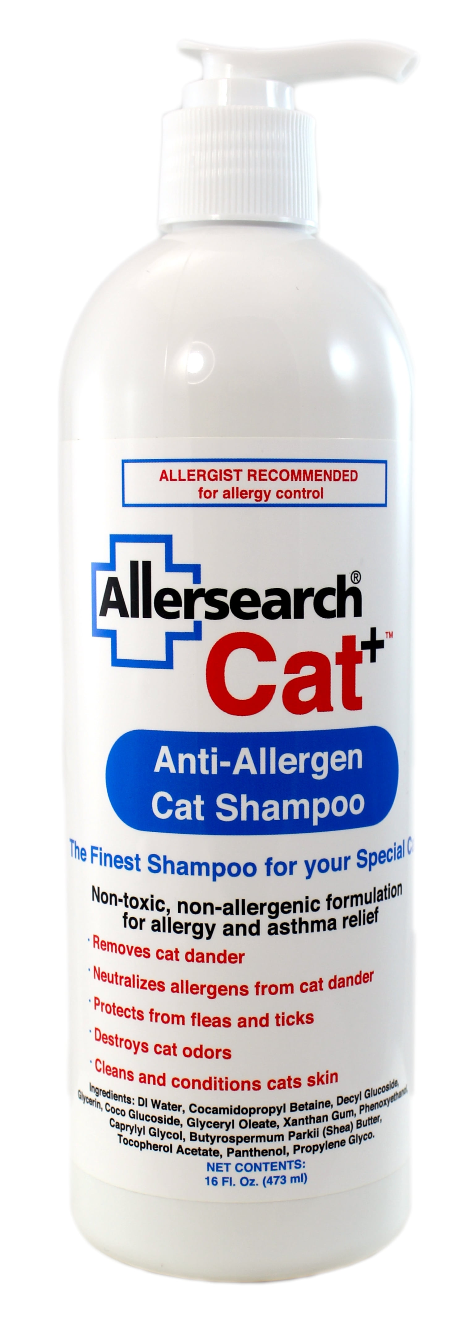 Allersearch Cat+ AntiAllergen Cat Shampoo 16 Oz