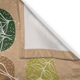 thumbnail image 3 of Ambesonne Palm Kitchen Curtains, Leaves Colorful Autumn Plot, 55"x24", Almond Olive Green and Khaki, 3 of 3