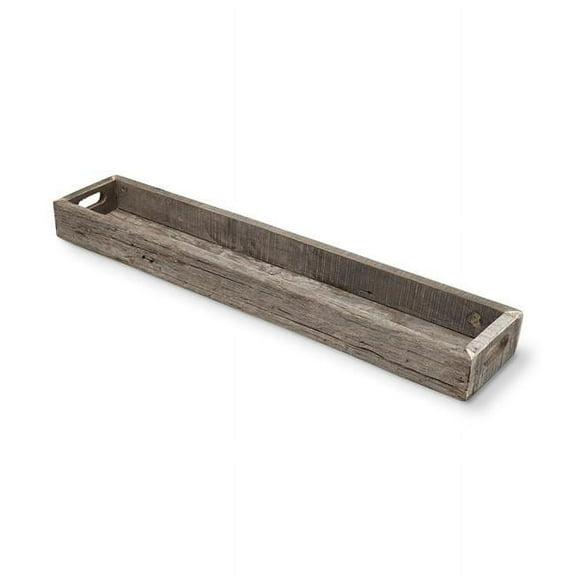 Large Natural Brown Reclaimed Wood with Grains & Knots Highlight Tray
