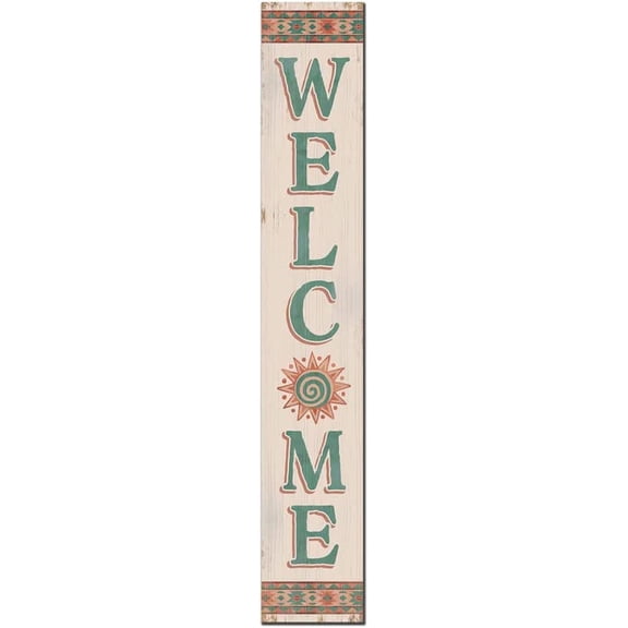 Cskhip Welcome Rustic Wood Signs Pantry Street Signs Vintage Wood Plaque Farmhouse Wall Art Wall Decor for Home Man Cave Door Porch Garden Party 6" x 16"