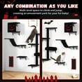 thumbnail image 2 of Cat Wall Shelves, Wall-Mounted Cat Climber Set of 5, Floating Cat Perches, Hanging Cat Beds, Modern Cat Furniture for Large Cats or Kitty (Gothic), 2 of 6