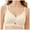 Beige, variant on Women's Comfortable Wireless Bra Supportive Full Coverage Soft Breathable Fall Fashion T-Shirt Bra for Everyday Wear