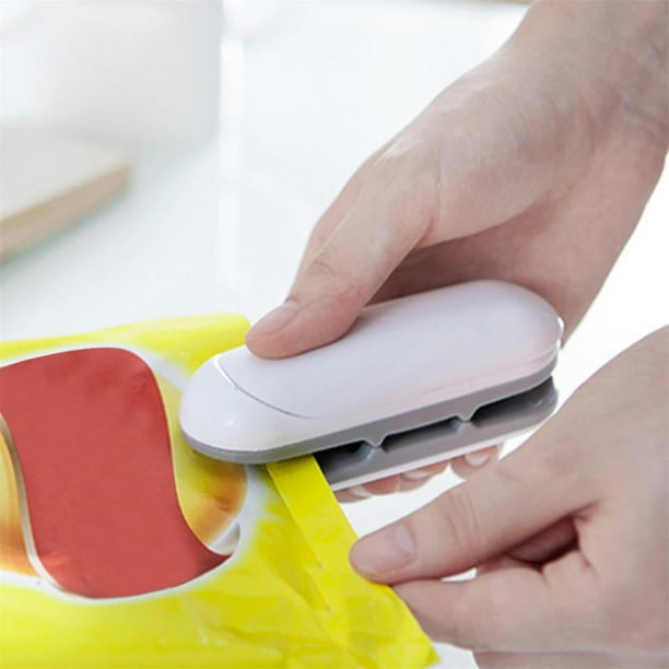 Xihbxyly Sellador Térmico Portátil, Mini Herramienta de Sellado de Bolsas de Plástico, Liberación Instantánea de Calor, Hermético, Ideal para Almacenar Alimentos, Ideal para Cualquier Ocasión, Tamaño