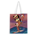 thumbnail image 1 of Augie Doggie and Doggie Daddy Bolso de tela con estampado de lienzo para mujer, bolsa de compras reutilizable y estética, con cremallera interior, regalo para mujer, 35 × 40 cm., 1 of 6