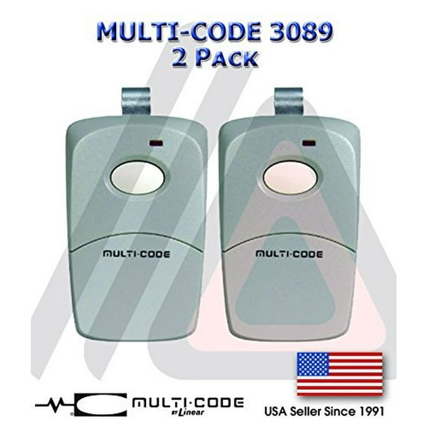 Linear 2 Pack 3089 MultiCode Remote Transmitter Gate Garage Opener Brand New