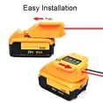 thumbnail image 3 of DC Voltage Converter, 20V 18V To 12V Down Converter Wide Compatibility  Greater than or equal to  95% Efficiency 14AWG Wire Fuse Switch  for Camera Toy for DCB203 DCB204 DCB206, 3 of 7