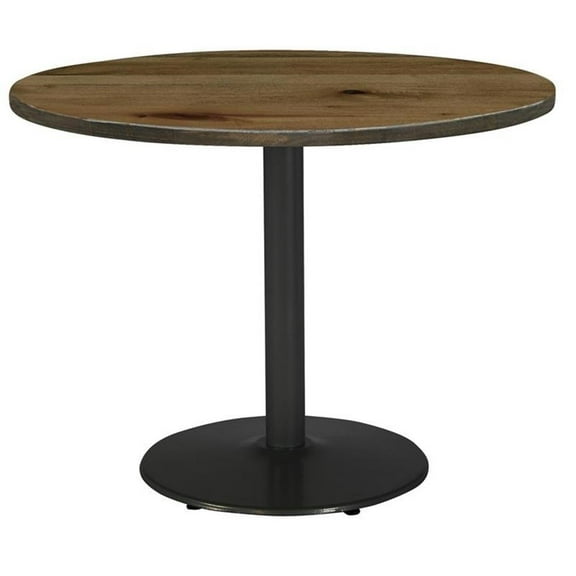 KFI Studios Urban Loft 3.5' Round Dining Table, Natural, Black Base